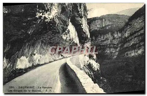 Ansichtskarte AK Dauphine Le Vercors Les Gorges de La Bourne