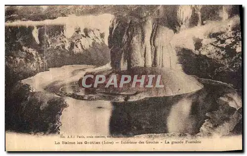 Cartes postales La Blame les Grottes Interieur des Grottes La grande Fontaine