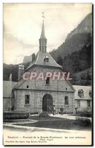 Cartes postales Dauphine Couvent de la Grande Chartreuse La cour interieure