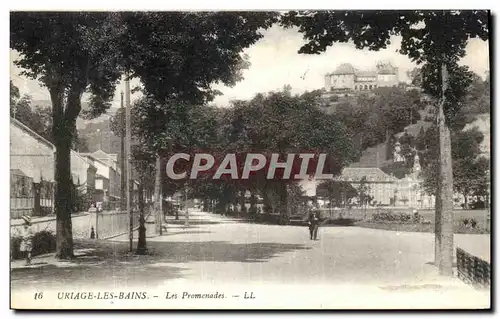 Cartes postales Uriage les Bains Les Promenades