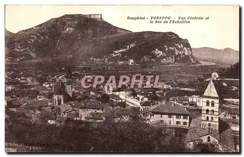 Cartes postales Dauphine Voreppe Vue Generale et le Bec de l Echaillon