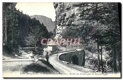 Cartes postales Le Dauphine Grande Chartreuse Sortie du Desert par le Grand Logis