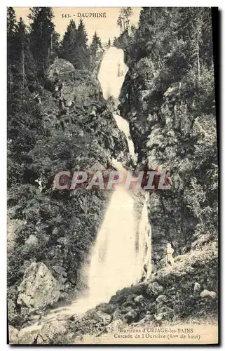 Ansichtskarte AK Environs d Uriage les Bains Cascade de l Oursiere