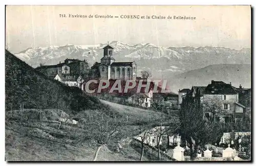 Cartes postales Environs de Grenoble Corenc et la Chaine de Belledonne