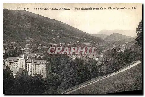 Cartes postales Allevard Les Bains Vue Generale Prise de la Chataigneraie