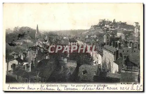 Cartes postales Cremieu Vue Generale prise de L Horloge