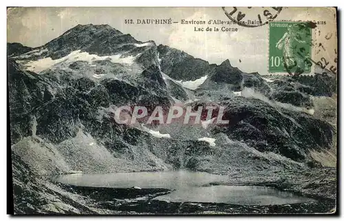 Ansichtskarte AK Dauphine Environs d Allevard lres Bains Lac de la Corne