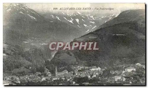 Cartes postales Allevard Les Bains Vue Panoramique