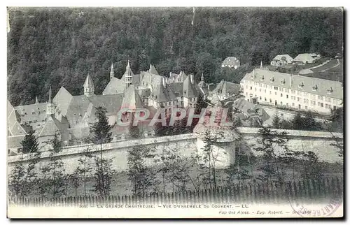 Cartes postales La Grande Chartreuse Vue Generale Du Couvent