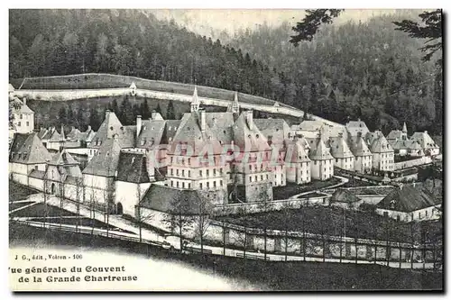 Cartes postales Dauphine Couvent de la Grande Chartreuse Vue Generale