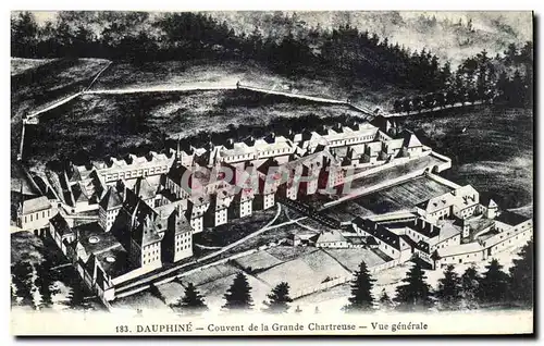 Cartes postales Dauphine Couvent de la Grande Chartreuse Vue Generale