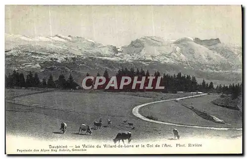 Cartes postales Dauphine La Vallee du Villard de Lans et le Col de L Arc