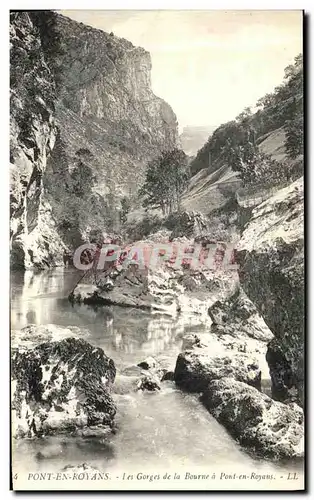 Ansichtskarte AK Pont En Royans Les Gorges de la Bourne