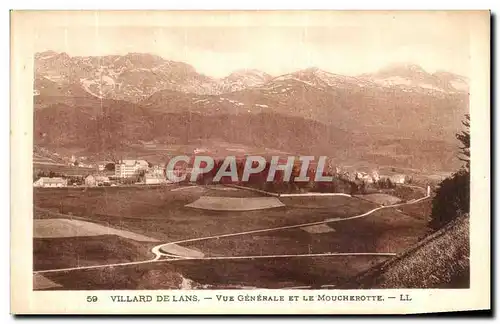 Cartes postales Villard de Lans Vue Generale et le Moucherotte