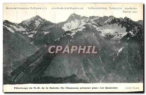 Ansichtskarte AK Pelerinage de N D de la Salette Du Chamoux permier plan Le Quairelt