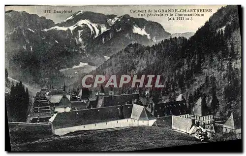 Cartes postales Couvent de la Grande Chartreuse Vue generale et le Charmant Som