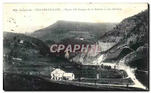 Ansichtskarte AK Dauphine Villars de Lans Route de Gorges de la Bourne et des Goultes