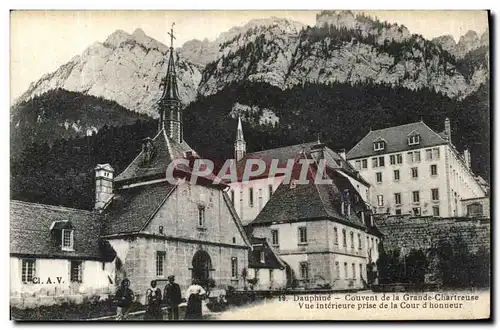 Cartes postales Dauphine Couvent de la Grande Chartreuse Vue Interieur Prise de la Cour d honneur