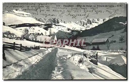 Cartes postales Dauphine Effet de Neige au Villard de Lans