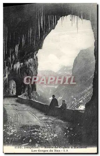 Ansichtskarte AK Dauphine Route de Cognin a Malleral Les Gorges du Nan