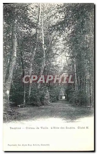 Cartes postales Dauphine Chateau de Vizille L Allee des Soupirs