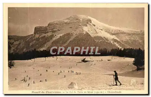 Cartes postales Massif de Chartreuse Le col de porte en hiver Chamechaude