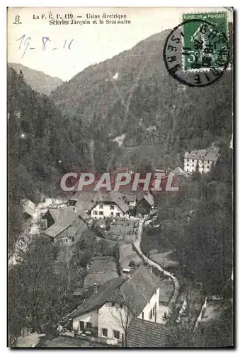 Cartes postales Dauphine Usine electrique Seieries Jacquin et le Seminaire