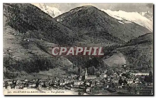 Cartes postales Allevard Les Bains Vue Generale