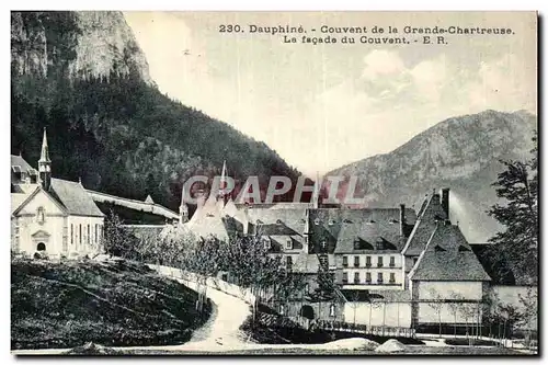 Cartes postales Dauphine Couvent de La Grande Chartreuse La Facade du Couvent