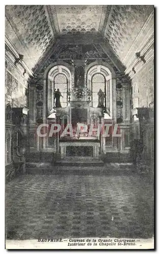 Cartes postales Dauphine Couvent de la Grande Chartreuse Interieur de la Chapelle