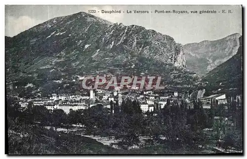 Cartes postales Dauphine Le Vercors Pont en Royans Vue Generale