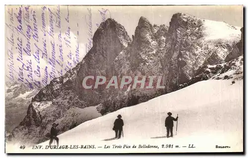 Cartes postales environs D Uriage Les Bains Les Trois Pice de Belledonne