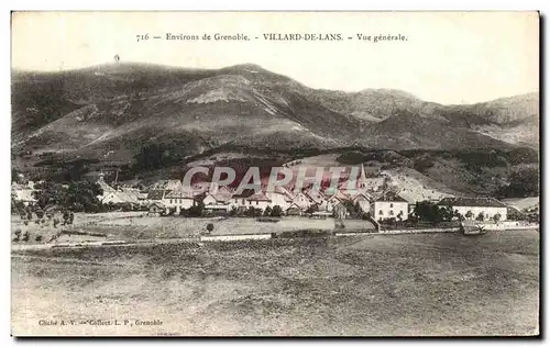 Cartes postales Environs de Grenoble Villard de Lans Vue generale