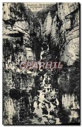 Cartes postales Dauphine Route des grands goulets Cascade de la Vernaison