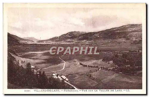 Cartes postales Villard de Lans Panorama Vue sur la Valle de Lans