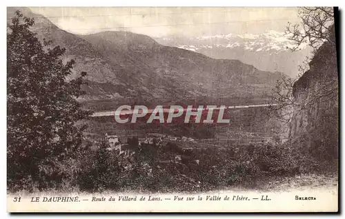 Ansichtskarte AK Le Dauphine Route du Villard de Lans Vue sur la Vallee de l Isere