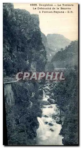 Cartes postales Dauphine Le Vercors Le Debouche de la Bourne a Pont en Royans