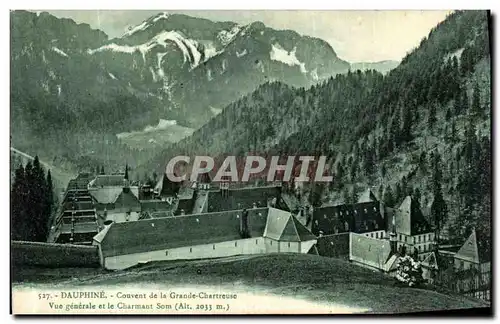 Ansichtskarte AK Dauphine Couvent de la grande Chartreuse Vue generale et le Charmant Som