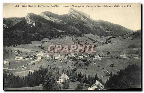 Ansichtskarte AK Dauphine St Pierre de Chartreuse Vue Generale et le Grand Som