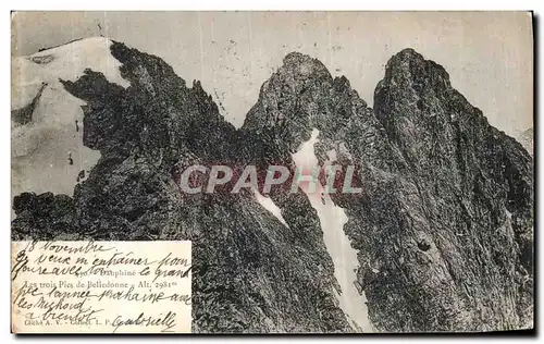 Cartes postales Dauphine Les 3 pics de Belledonne