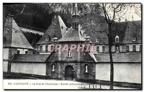 Ansichtskarte AK Dauphine La Grande Chartreuse Entree Principale du couvent