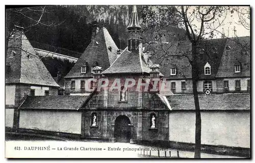 Cartes postales Dauphine La Grande Chartreuse Entree Principale du couvent