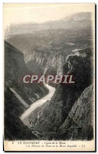 Ansichtskarte AK Le Dauphine Ligne de la Mure Les Abines du Drac et le Mont Aiguille