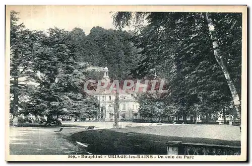 Cartes postales Le Dauphine Uriage les Bains Un Coin du Parc