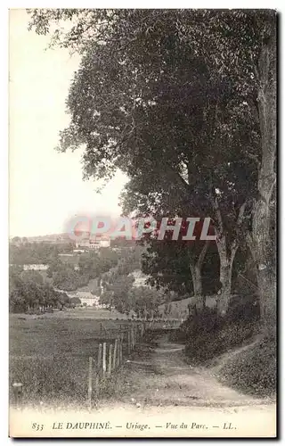 Cartes postales Dauphine Uriage Vue du Parc