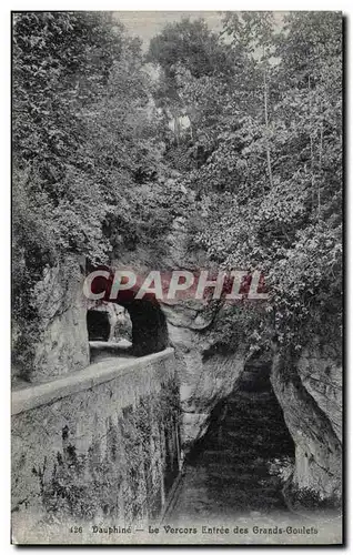 Ansichtskarte AK Dauphine Le Vercors Entree des Grande Goulets