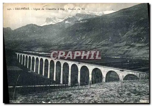 Cartes postales Dauphine Ligne de Grenoble Gap Viaduc de Vif