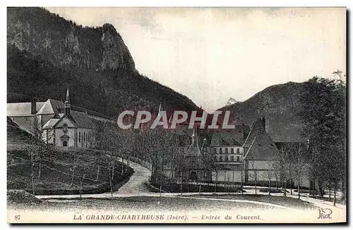 Cartes postales Dauphine La Grande Chartreuse Entree du Couvent