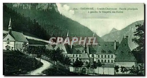 Cartes postales Dauphine Grande Chartreuse Facade Principale a gauche La chapelle des Dames