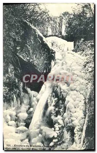 Ansichtskarte AK Dauphine Environs de Grenoble Cascade du gouffre Bleu